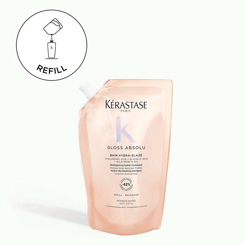 Kérastase Gloss Absolu Bain Hydra-Glaze šampūnas žvilgantiems ir švelniems plaukams