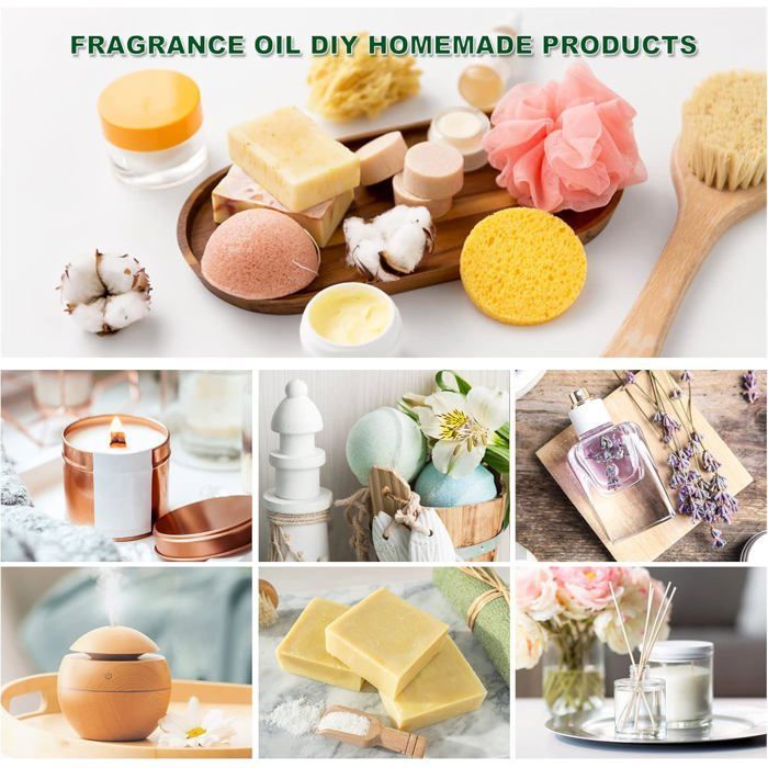 Set de aceites esenciales para aromaterapia: jazmín, eucalipto, vainilla, menta, sándalo, perfumados, 35 piezas.