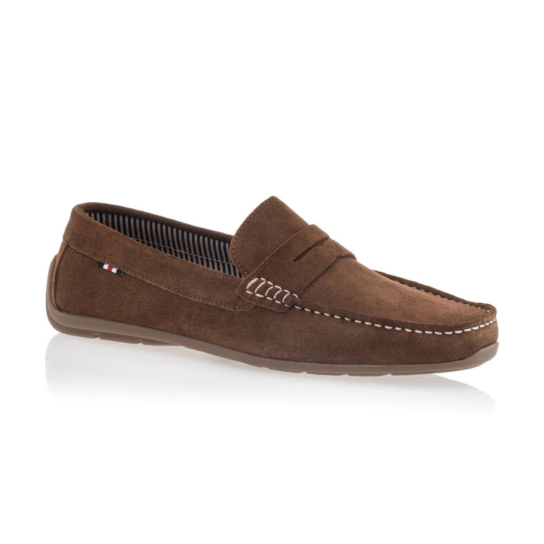Brune loafers/båtsko til herre