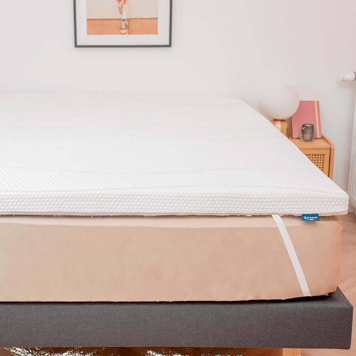 Cubrecolchón de espuma viscoelástica 140x200cm - Confort ergonómico - Calidad hotelera - Fabricado en Francia - 7cm de grosor - BDREAMS