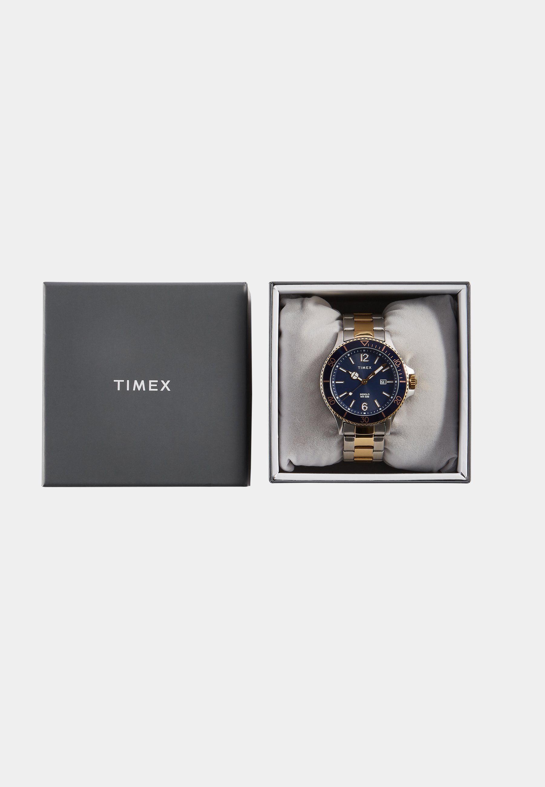 Bracelet Timex HARBORSIDE 42 mm - Montre - argenté/doré/bleu