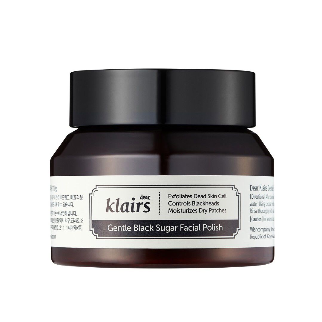 Gommage doux au sucre noir pour le visage Dear Klairs