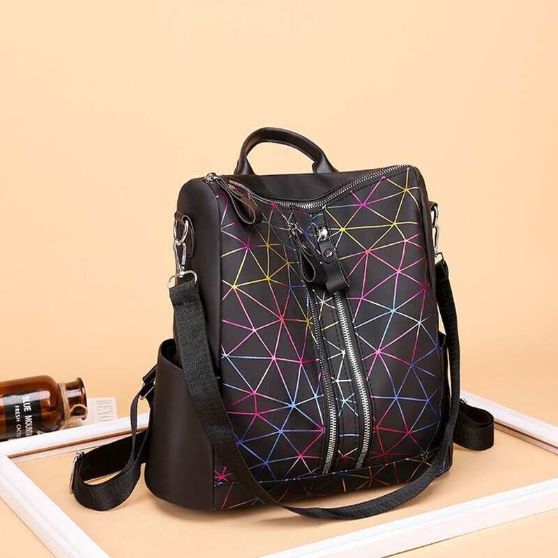 Zaino da donna 2021 in pelle PU, zaino per studenti, borsa da donna, zaini scolastici, borse da viaggio per ragazze di alta qualità, borse a doppia tracolla.
