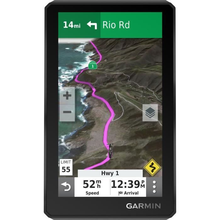 GPS Garmin Zumo XT para motocicletas todoterreno - Pantalla táctil TFT a color - 32 GB - Bluetooth/Wi-Fi - Mapas topográficos