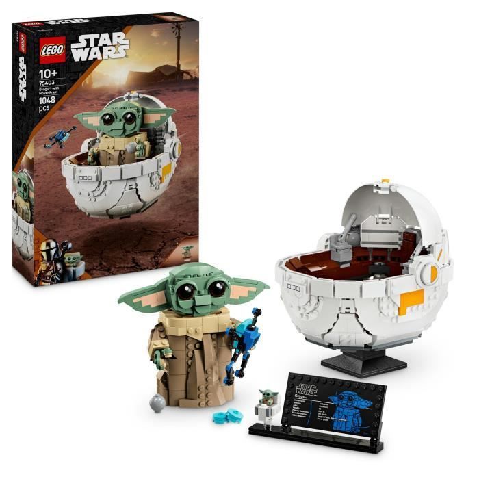 LEGO Star Wars: The Mandalorian 75403 Grogu and his pram - Building set for ages 10+
