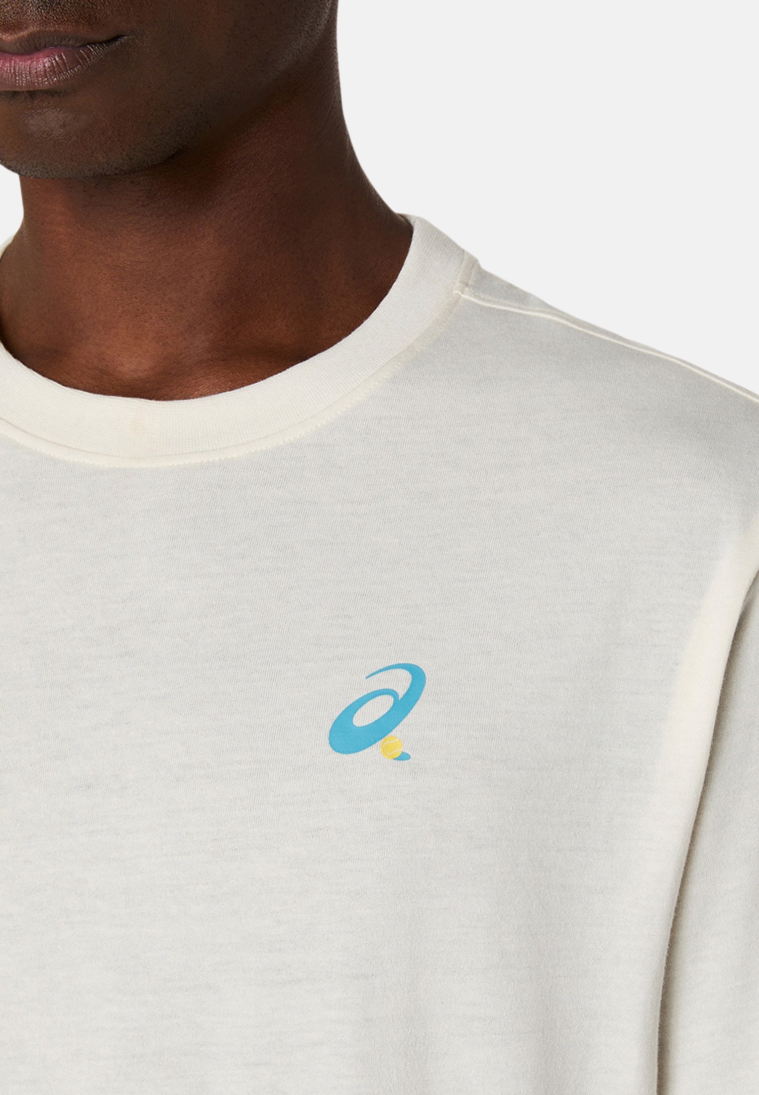 ASICS GRAPHIC SS - T-shirt met print - crème