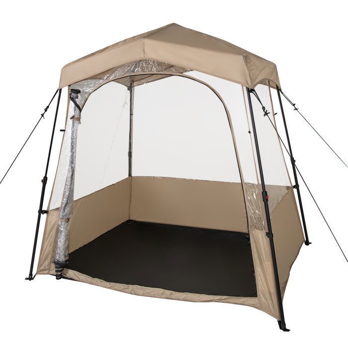 Tienda de campaña plegable COSTWAY de 183 x 135 x 175 cm - Tejido de PVC impermeable, para todas las estaciones - Tienda burbuja transparente para juegos y pesca