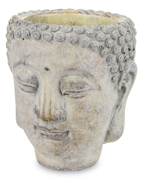 Osłonka cementowa Buddha 16x14x14 cm