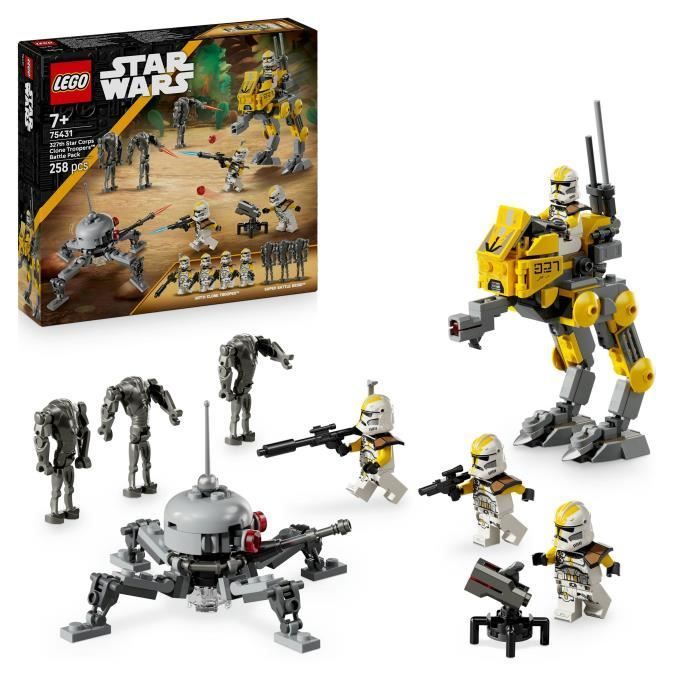 LEGO Star Wars 75431 Pack de Combat du 327ème Corps d'Armée - Jeu de Construction 7 ans