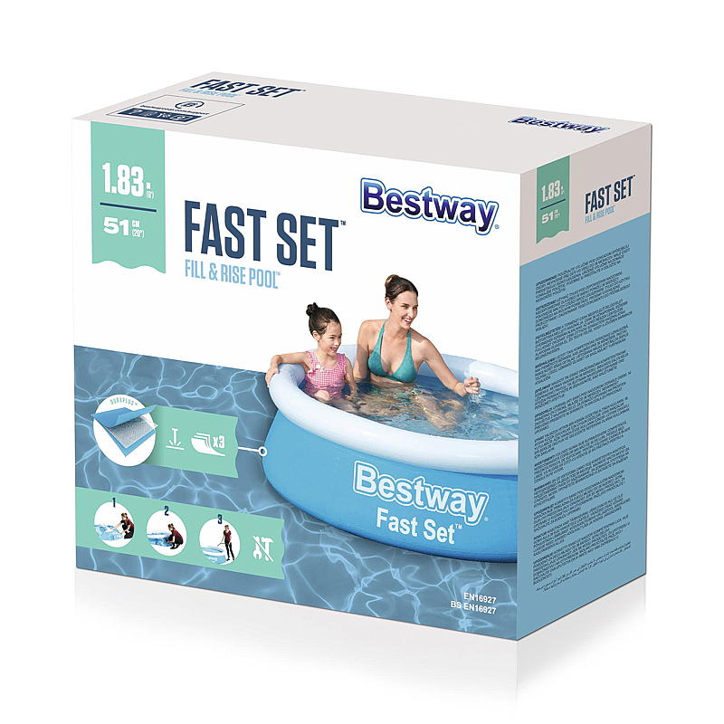 Bestway Rund Simbassäng, 183 cm, 940 l, Bestway