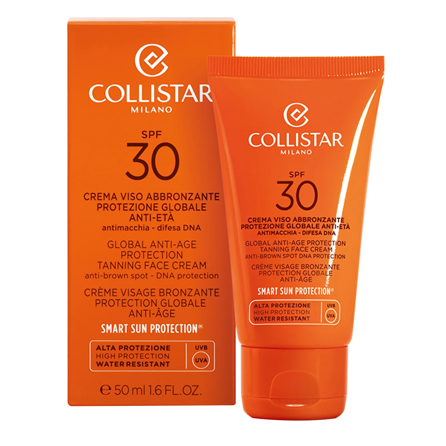 Abbronzatura Crema Viso Protezione Globale Anti-Età SPF30 - Solare viso alta prot.