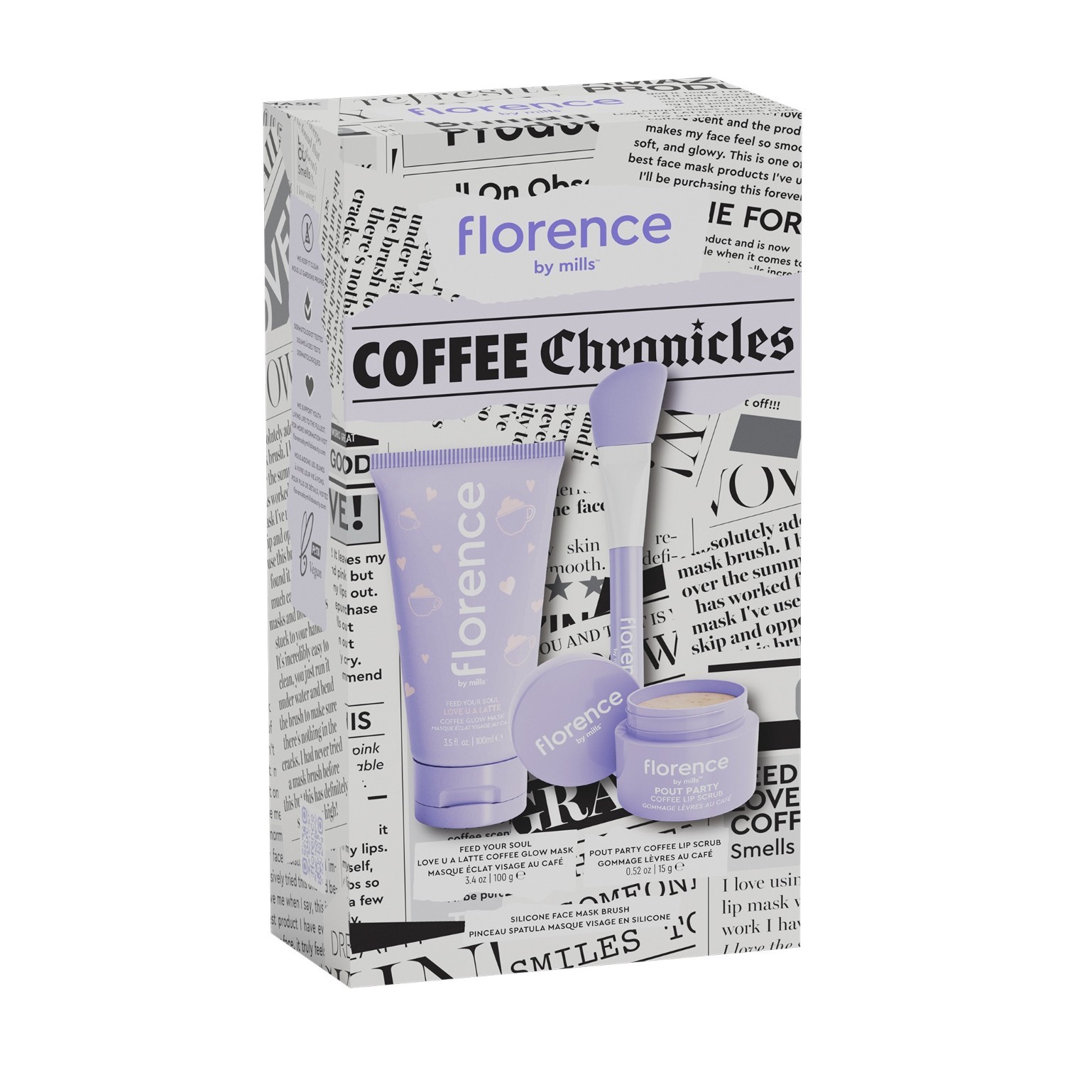 Set za njegu lica Florence By Mills Coffee Chronicles – 1 komad