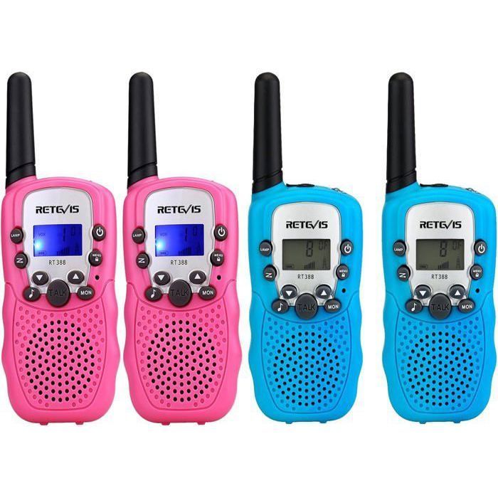 Walkie Talkie infantil de largo alcance Retevis RT388, linterna VOX de 8 canales, juguetes para niños de 3 a 12 años, regalos de cumpleaños, actividades