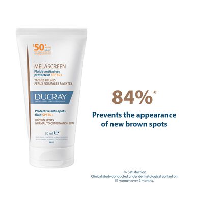 Ducray Melascreen Beskyttende Anti-kviser Væske Anti-kviser Ansiktsvæske Kombinasjonshud SPF50 50 ml 50 ml