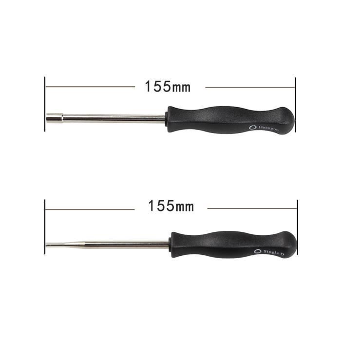 Set de 8 Outils de Réglage de Carburateur/ Tournevis de Réglage Embout Pac Man / Single D / Double D / Hexagone / 21-Dents Splinde