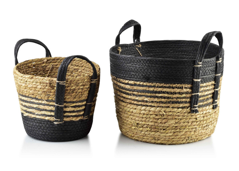 Komplet 2 koszy 33x33x26cm 24x24x21cm BALI