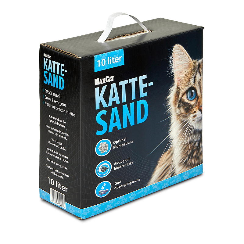 Lettiera per gatti MaxCat 10 lm/carbone attivo MaxCat