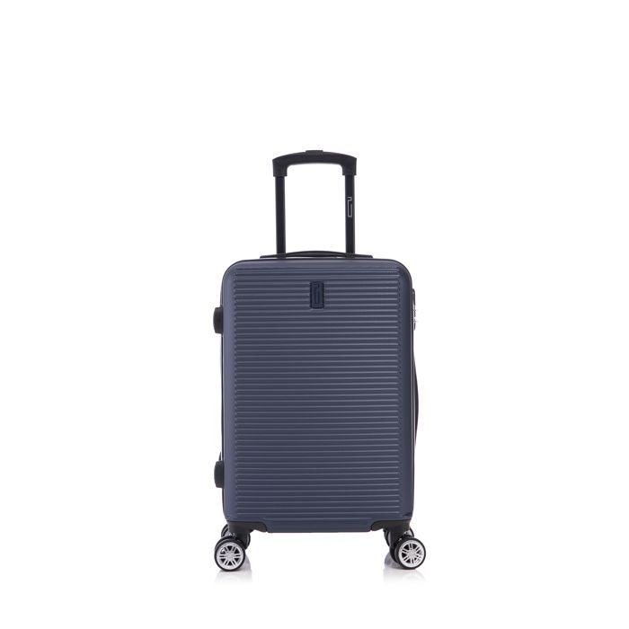 Valigia da cabina 55x35x25cm | Valigia da weekend CELIMS | ABS | Lucchetto | 4 ruote a 360° | Blu navy