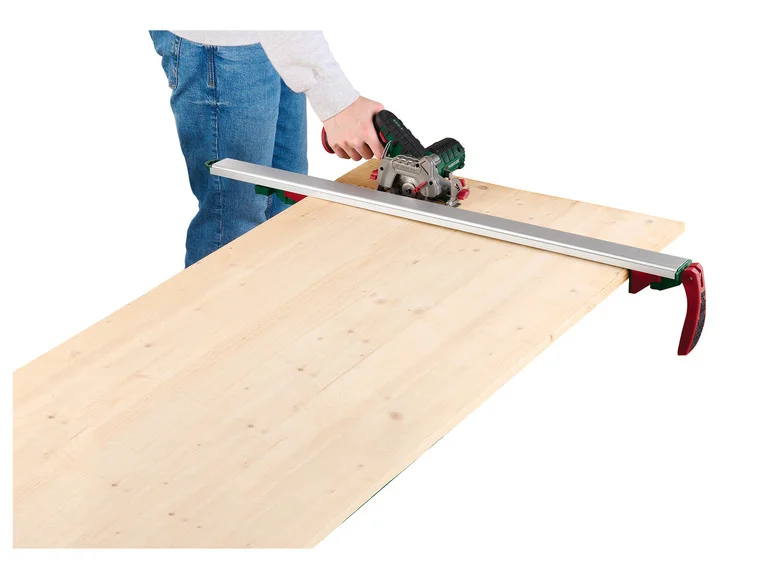 Trilho PARKSIDE® com costura overlock e guia PSS A1