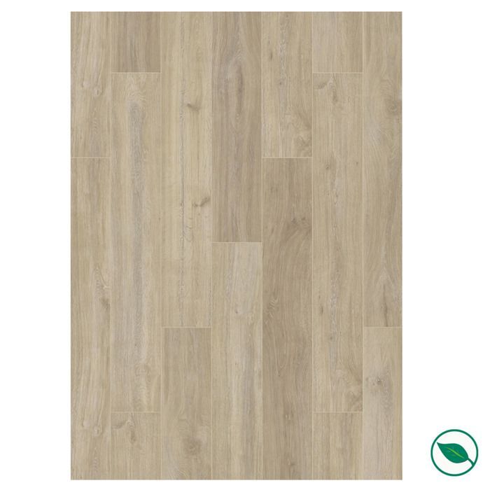 Laminatgulv med parketlook – 8 mm – æske med 9 planker – 2,26 m² – EH VILLA 5966 KHAKI OAK FORESTEA Mål: 1288 mm x 195 mm