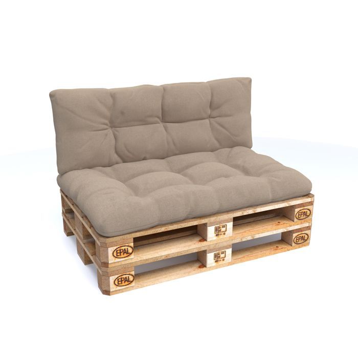 Quilted pallet cushions - POKAR - Beige - Indoor/Outdoor