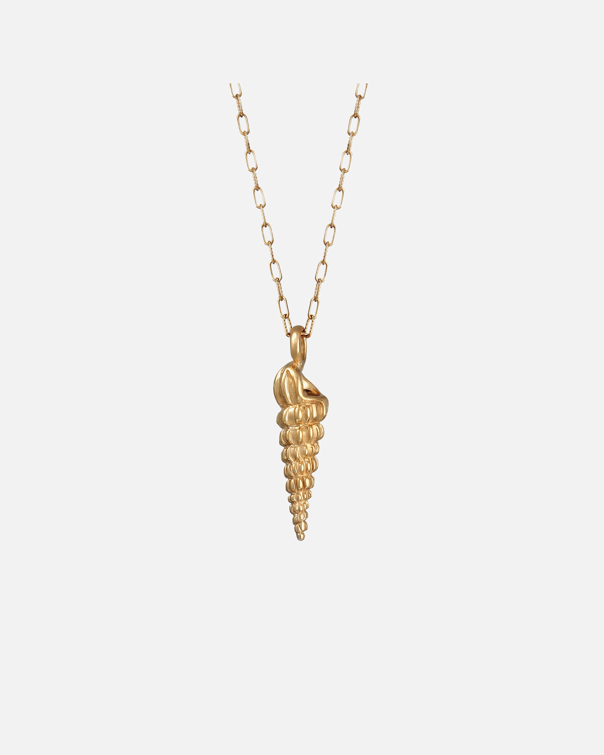 Elli Femmes pendentif coquillage tendance été en argent sterling 925 plaqué or