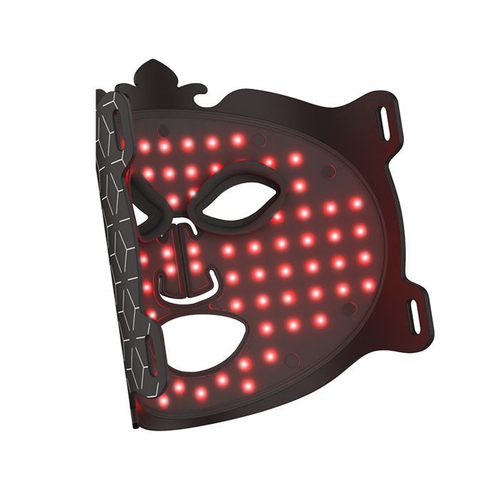 DAM Silikon-Gesichtsmaske für LED-Lichttherapie mit 7 Farben, 5 Intensitätsstufen und Fernbedienung. 27,5 x 2,5 x 19,5 cm