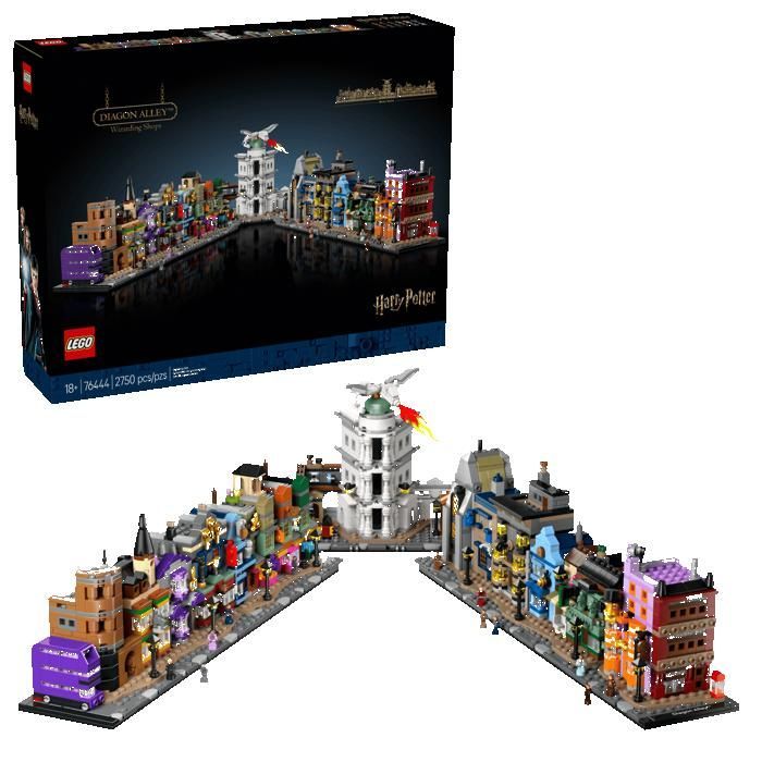 LEGO Harry Potter 76444 Les boutiques magiques du Chemin de Traverse Cadeaux Jouets Objets de collection 18+