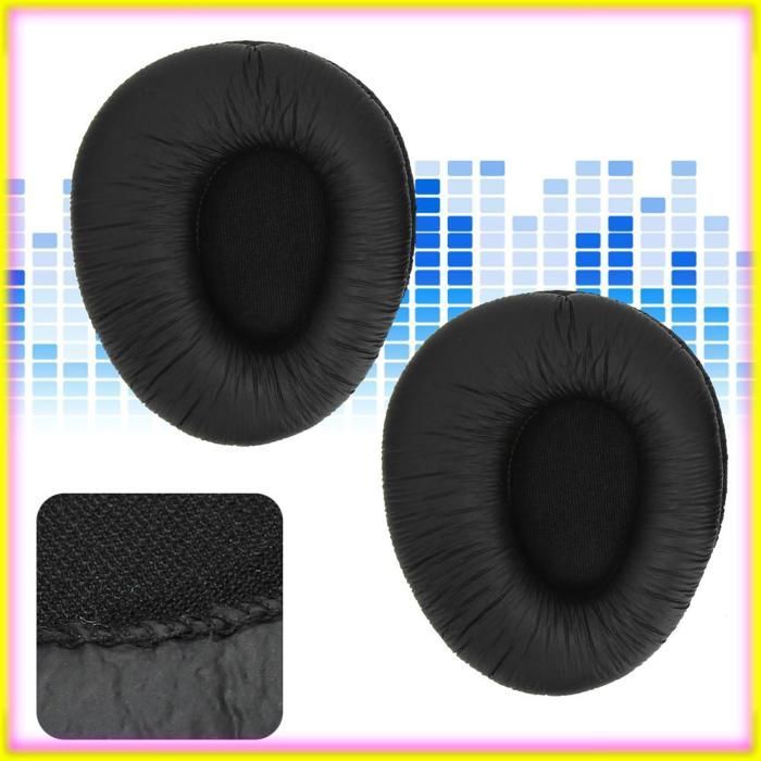 Almohadillas para auriculares Keenso, color negro, 2 unidades. Almohadillas para auriculares, funda de esponja, compatibles con proyectores de vídeo.