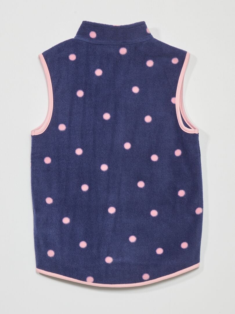 Chaqueta polar sin mangas - AZUL