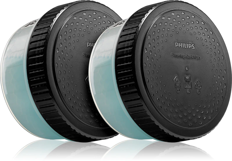 Cartuchos de reposição Philips Quick Clean Pod CC12/50 para a estação de limpeza.