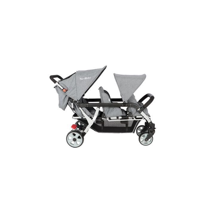 Familidoo Lidoo H3E + Ergondrive Full Gray triple stroller