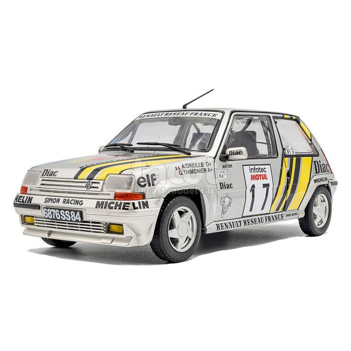 Voiture miniature - SOLIDO - Renault Supercinq GT Turbo Tour de Corse 1989 - 1/18 - Métal monté - S1810005