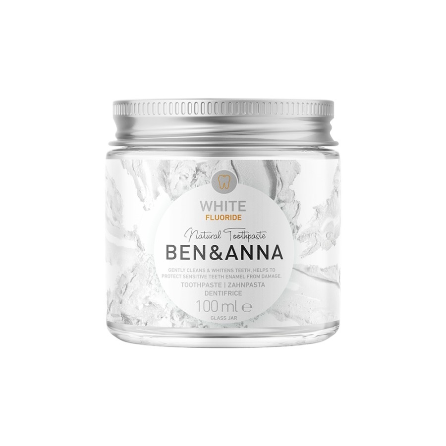 Ben & Anna Vit Fluortandkräm – 100 ml