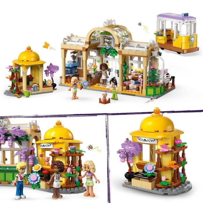 LEGO Friends 42671 Plantencafé en Bloemenkiosk - Bouwset voor kinderen vanaf 9 jaar