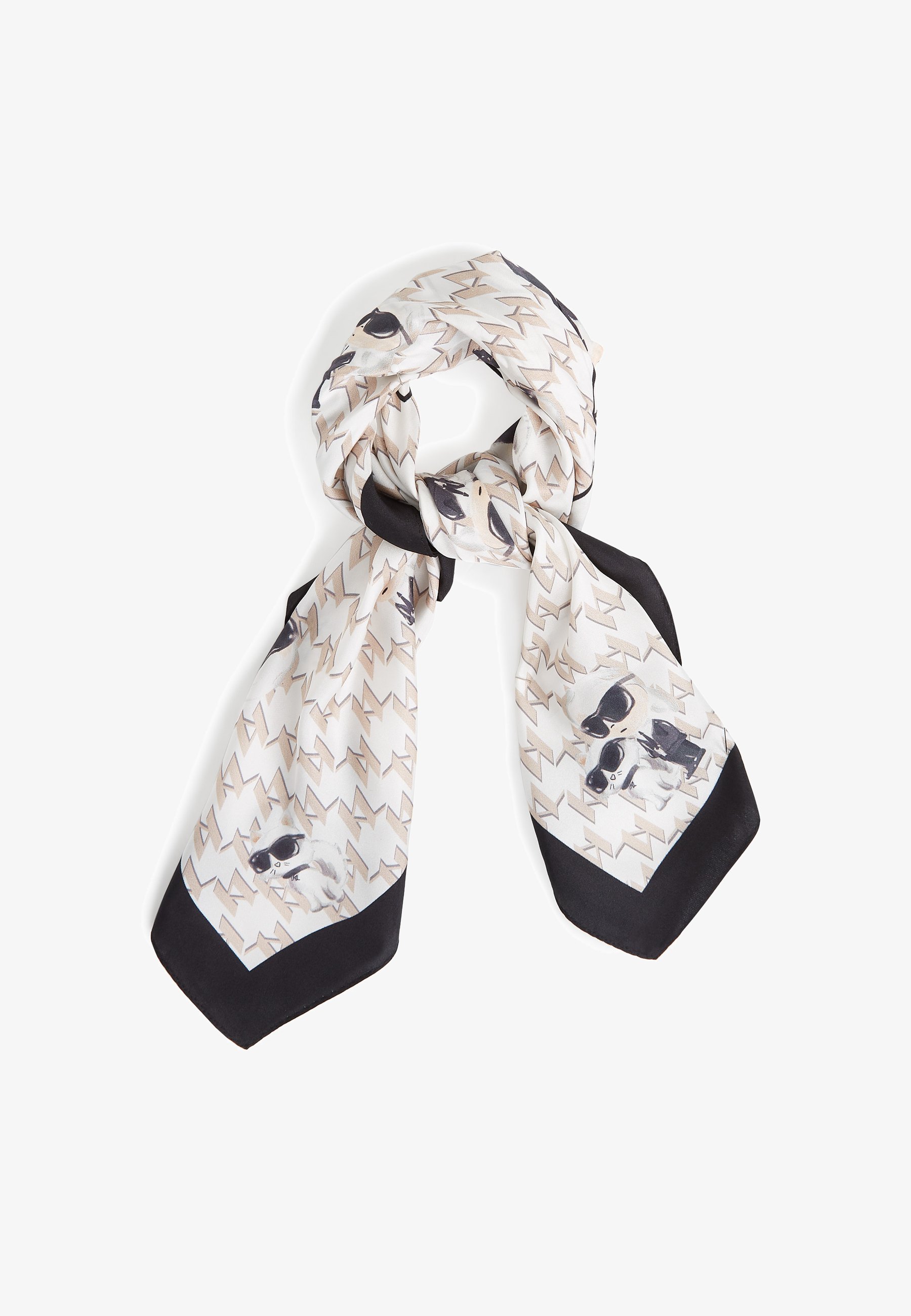 KARL LAGERFELD IKON SCARF - Foulard - bianco