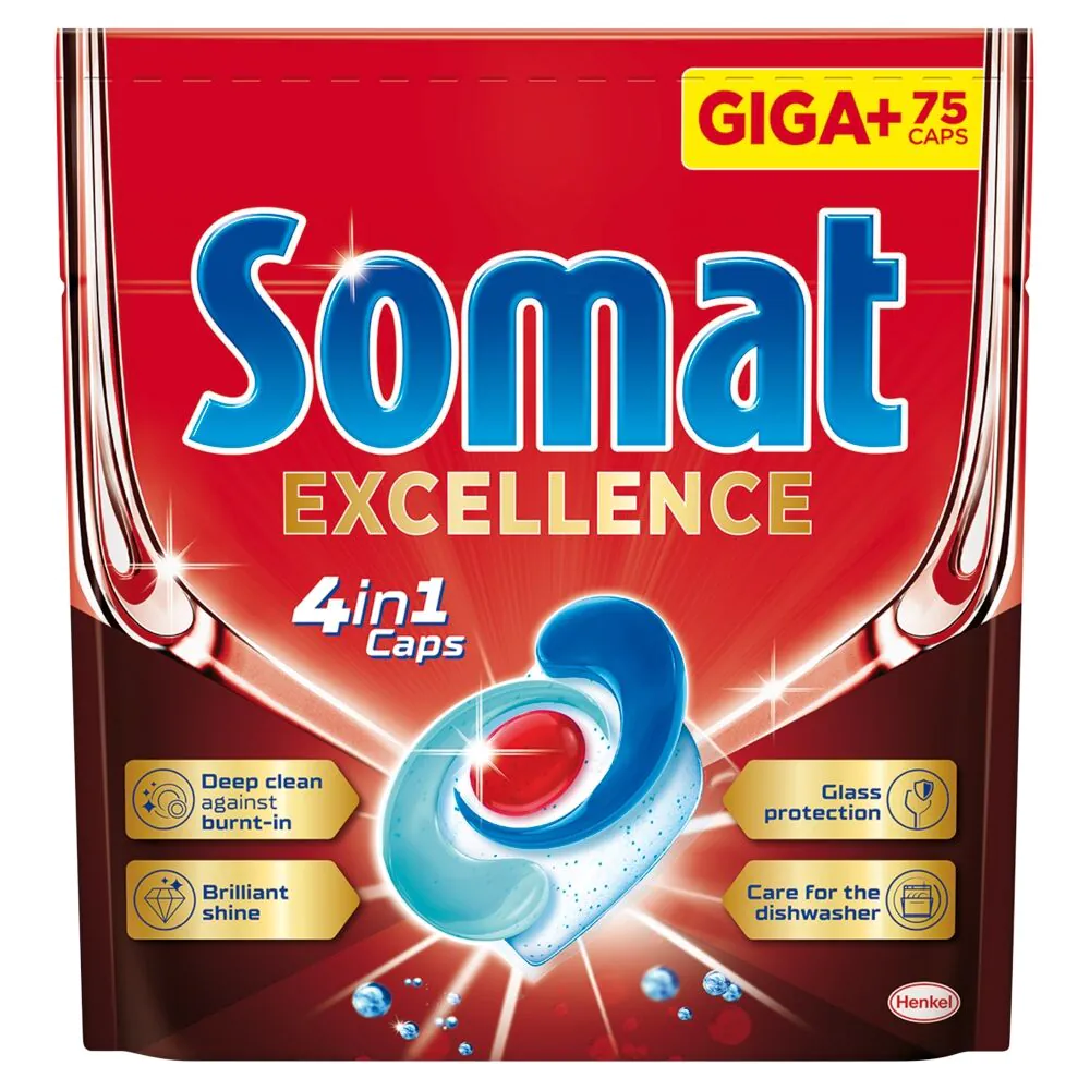 Somat Kapsułki do zmywarki Excellence 4in1 75 szt.