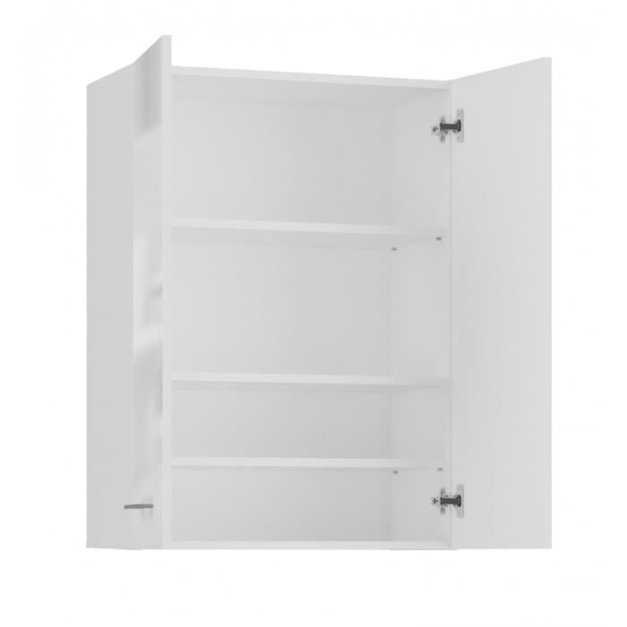 NELLIO - Armario de baño de pared - Mueble de baño colgante - Dimensiones 64x30x90 cm - Almacenamiento para el baño