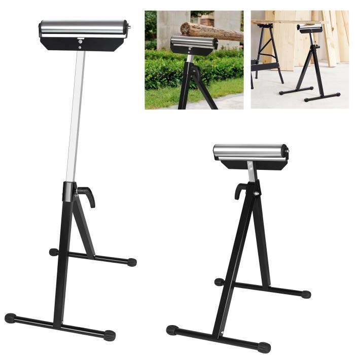 Carros de taller con ruedas XMTECH (2 unidades), pasillo rodante, soporte plegable, capacidad de 60 kg, altura ajustable.