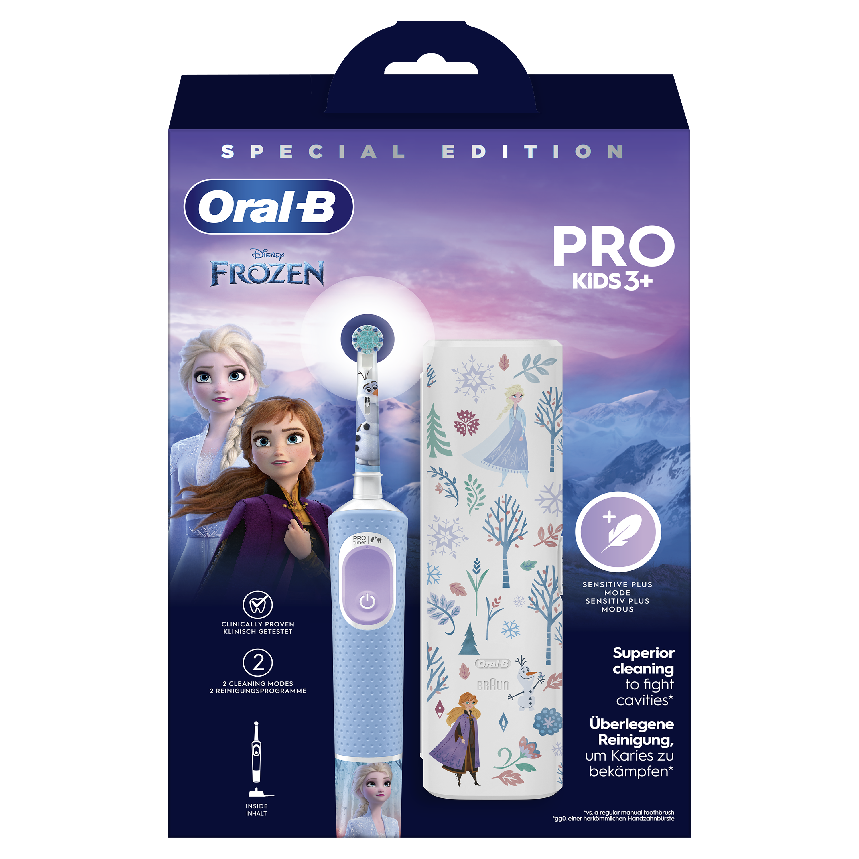 Frozen set električnih četkica za zube s putnom kutijicom Električne četkice za zube