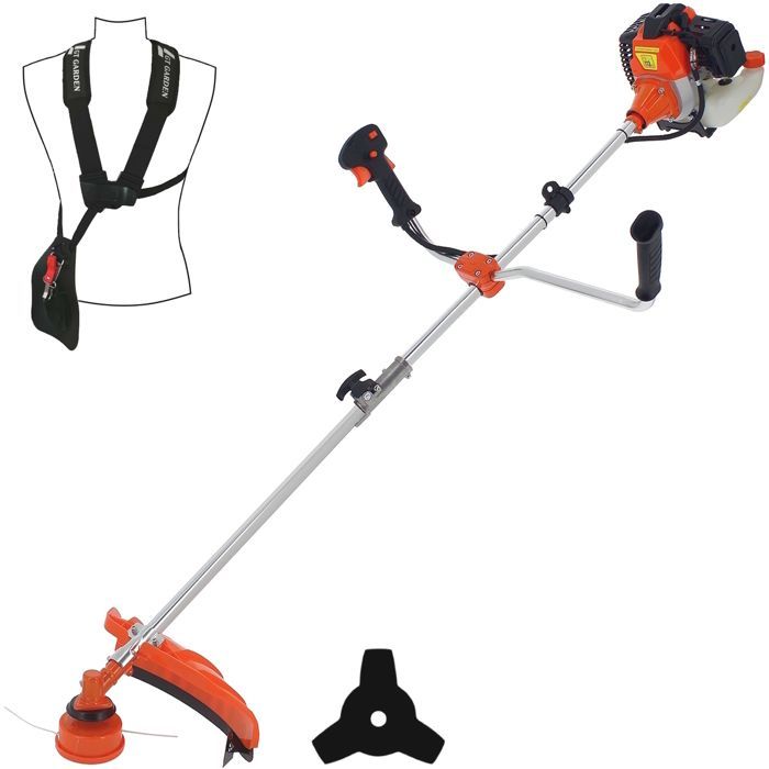 GT GARDEN - Decespugliatore a benzina da 52 cc - 3 CV