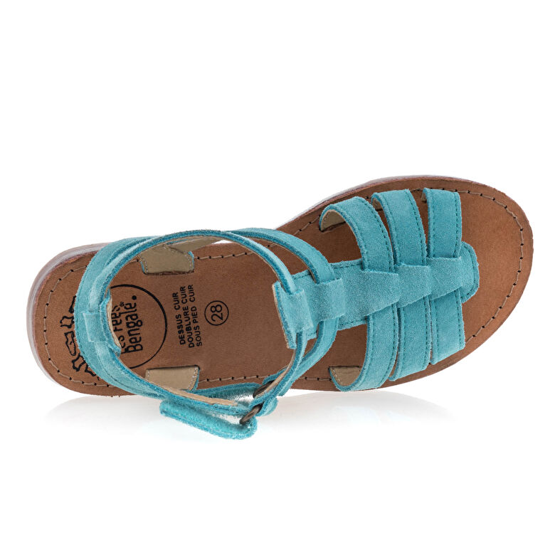 Blå sandaler / sko med åben tå til piger