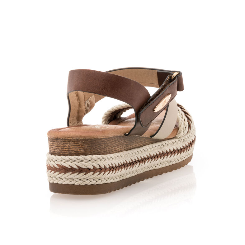 Sandalias marrones para mujer / Zapatos de punta abierta
