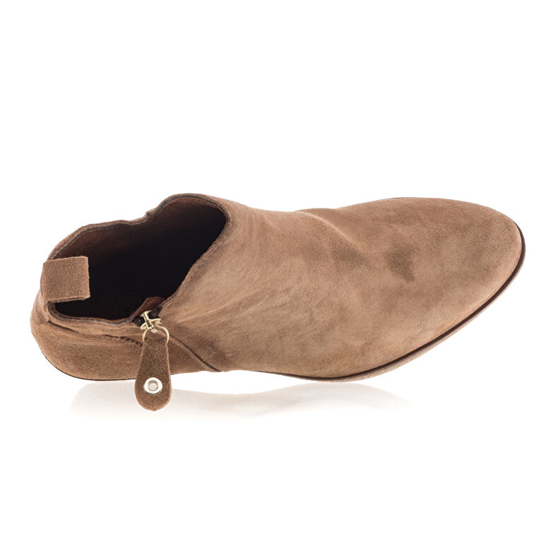 Beige dameslaarzen / enkellaarzen