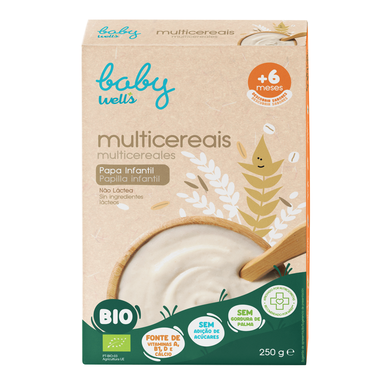Baby Wells daugiagrūdžiai papajų dribsniai 250 g 250 g