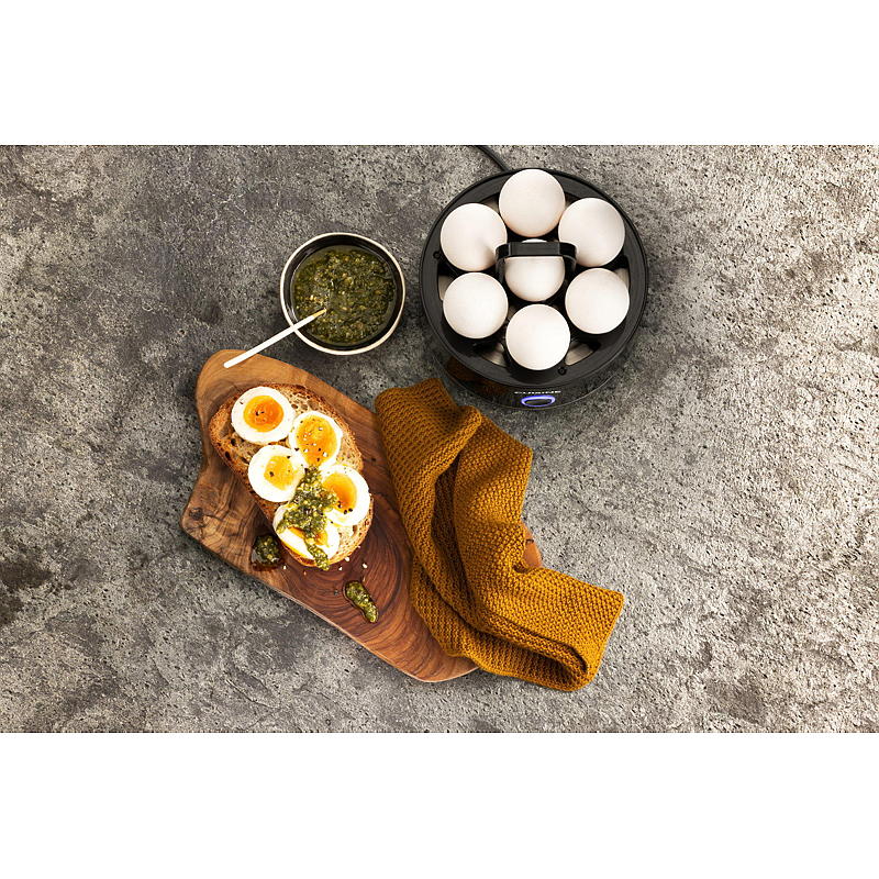 Hervidor de huevos Cuisine 400 W, 7 huevos, negro, Cuisine