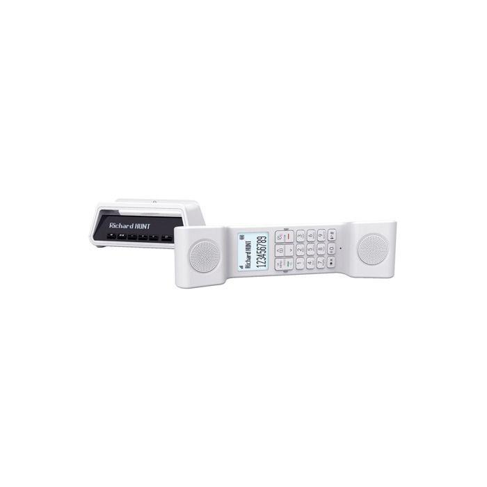 Téléphone fixe sans fil - ALCATEL - ePure Premium - Blanc - Mains libres - 10 heures autonomie