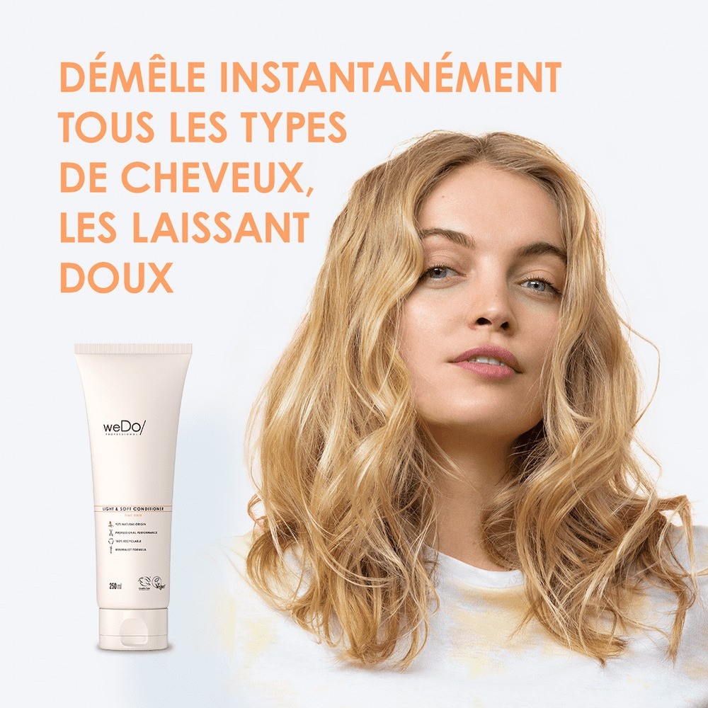 Wella Professionals Après-shampoing Vegan Légèreté et Douceur pour cheveux fins