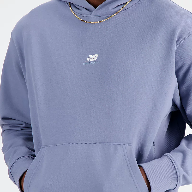 Męska bluza z kapturem Athletics Remastered Graphic French Terry - ARCTIC GRAY