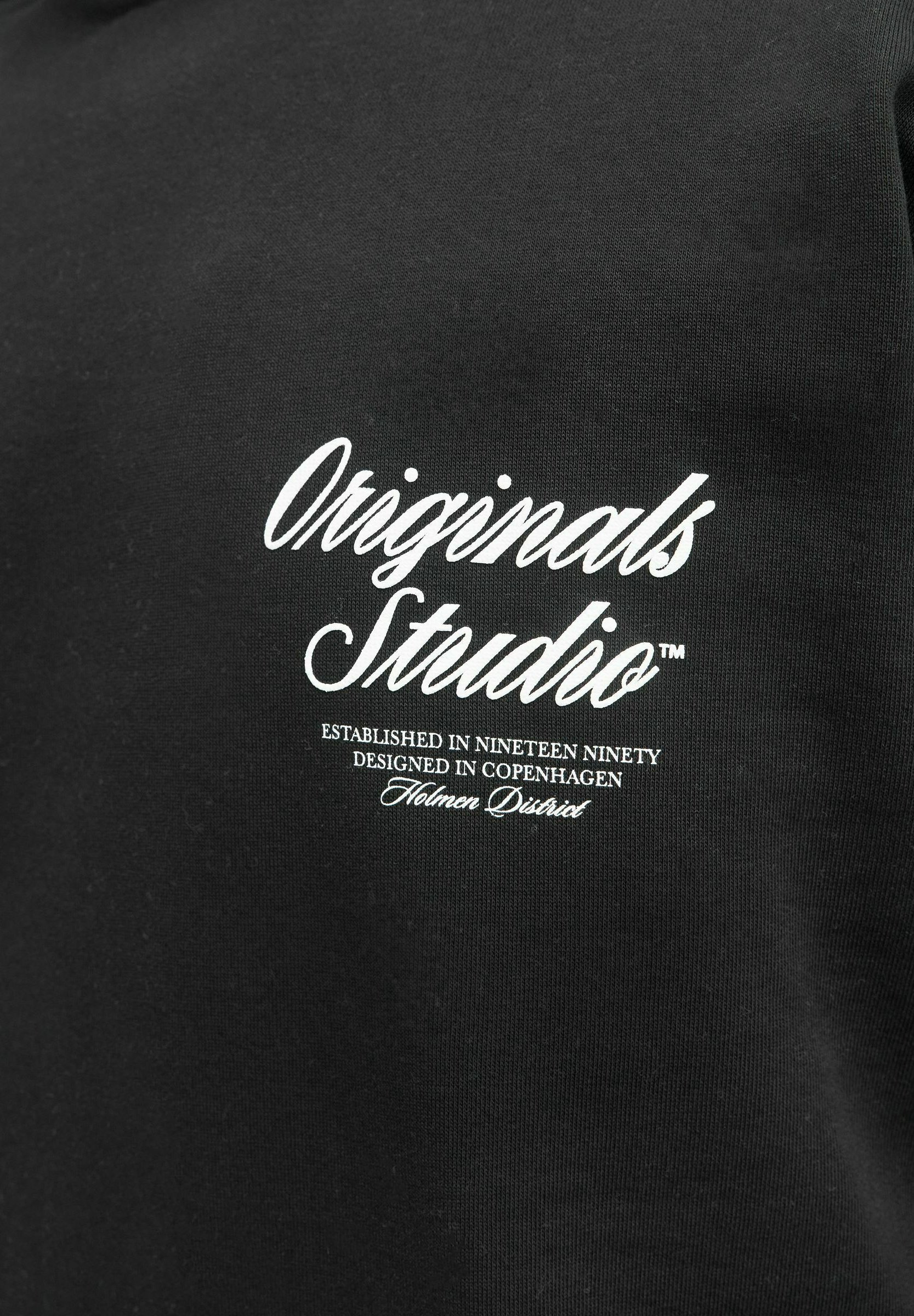 Jack & Jones PLUS SIZE - Mikina s kapucí - black